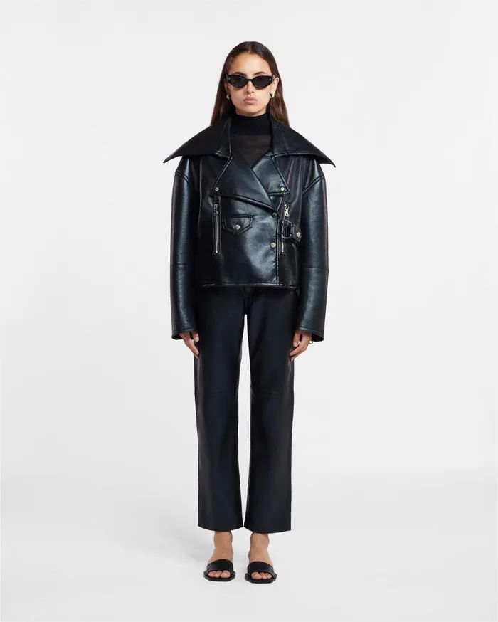 Vinni Okobor AltLeather Pants Black Women Nanushka Pants
