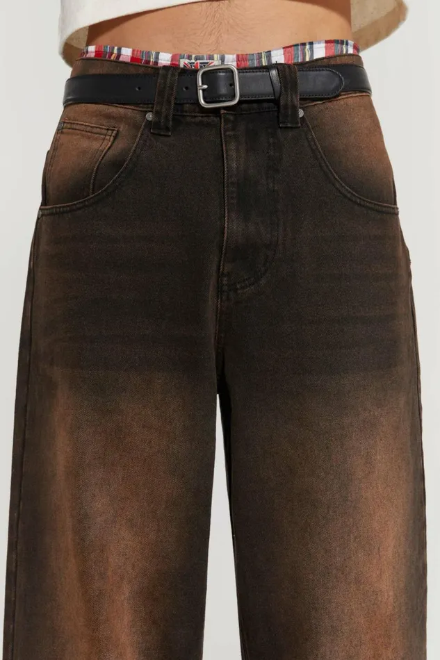 Vintage Brown Colossus Fit Jeans Brown WomenMen Jaded London Colossus Jeans Vintage Brown Colossus Fit Jeans Brown WomenMen Jaded London Colossus Jeans