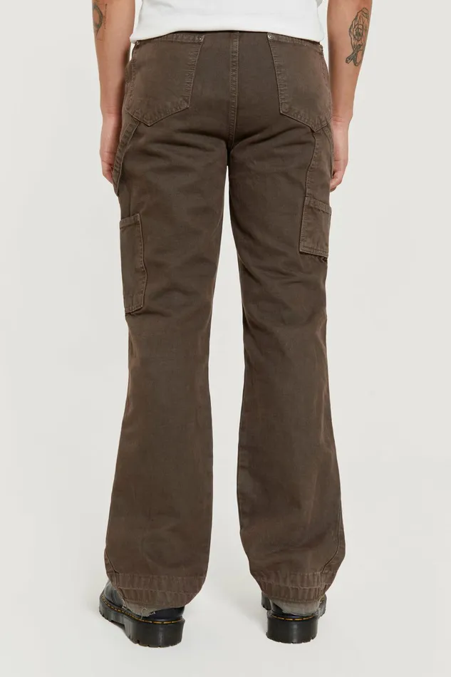 Vintage Brown Rodeo Flared Carpenters Brown Men Jaded London Jeans