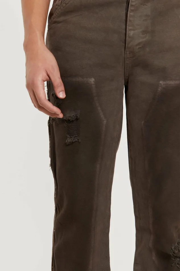 Vintage Brown Rodeo Flared Carpenters Brown Men Jaded London Jeans