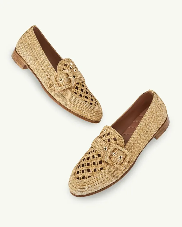 Visconti Loafer Beige Women Aquazzura Flats Visconti Loafer Beige Women Aquazzura Flats
