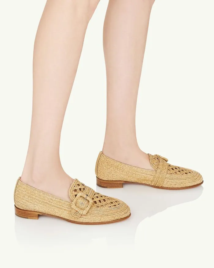 Visconti Loafer Beige Women Aquazzura Flats Visconti Loafer Beige Women Aquazzura Flats
