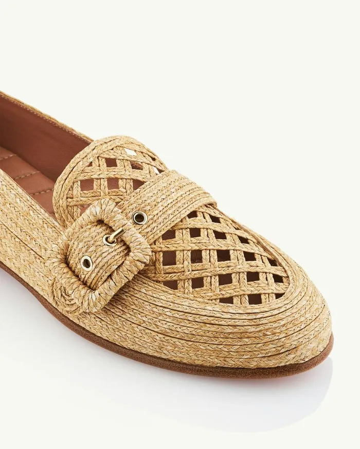 Visconti Loafer Beige Women Aquazzura Flats Visconti Loafer Beige Women Aquazzura Flats