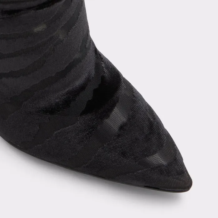 Vittoria Black Textile Embossed Women ALDO Boots