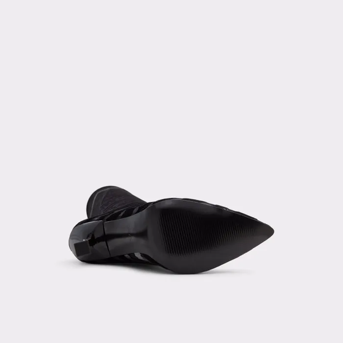 Vittoria Black Textile Embossed Women ALDO Boots