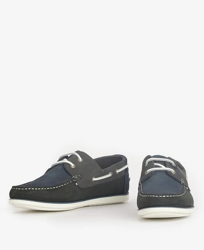 Wake Boat Shoes Bluegrey Men Barbour Shoes