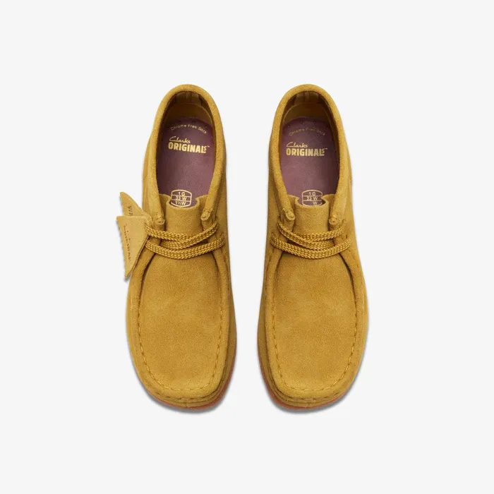 Wallabee Boot Older Dark Olive Kids Clarks Originals