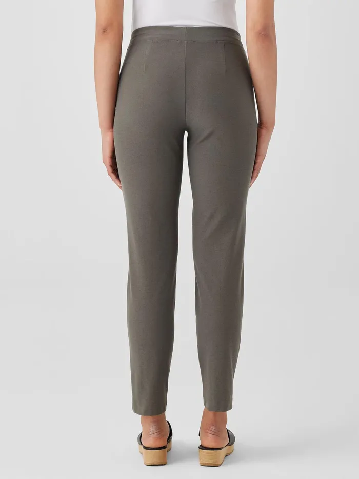 Washable Stretch Crepe Pant White Women Eileen Fisher Petite