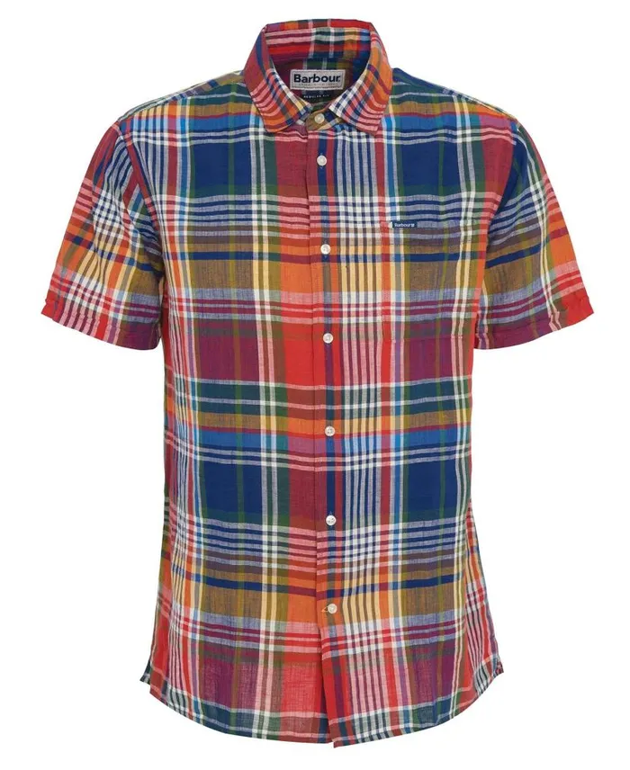 Weymouth Regular ShortSleeved Shirt Stone Men Barbour Shirts