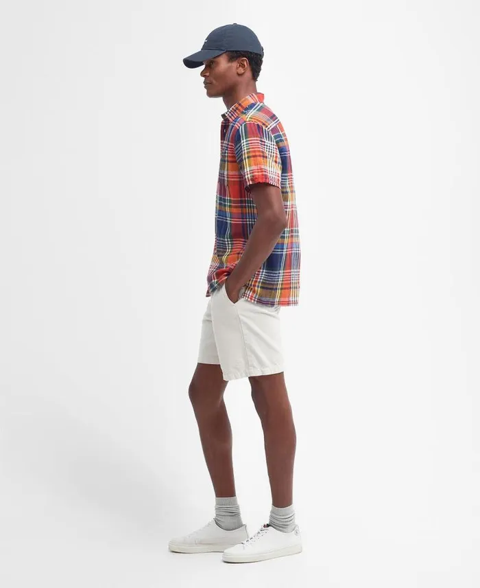 Weymouth Regular ShortSleeved Shirt Stone Men Barbour Shirts