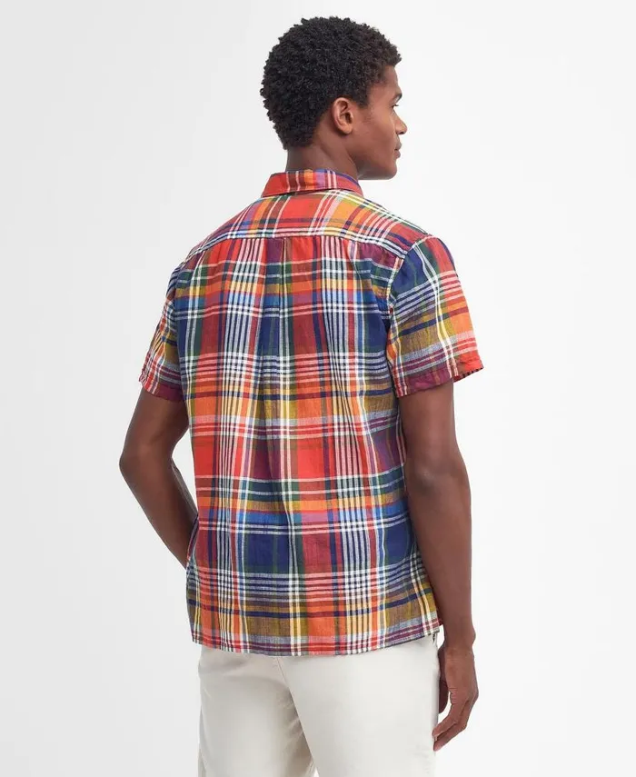 Weymouth Regular ShortSleeved Shirt Stone Men Barbour Shirts