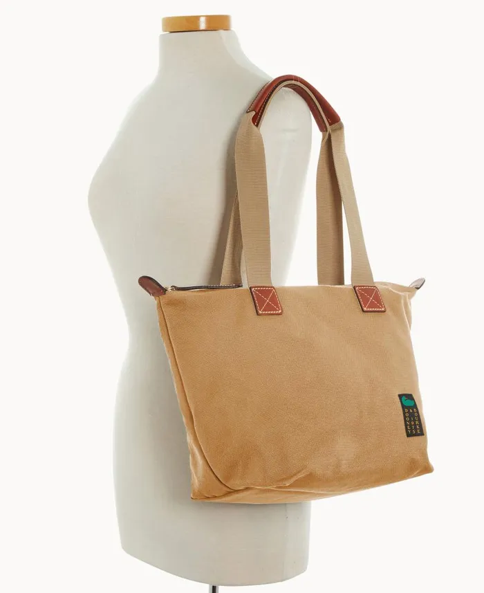 Woman Canvas Carryall 28 Beige Dooney and Bourke Totes Woman Canvas Carryall 28 Beige Dooney and Bourke Totes