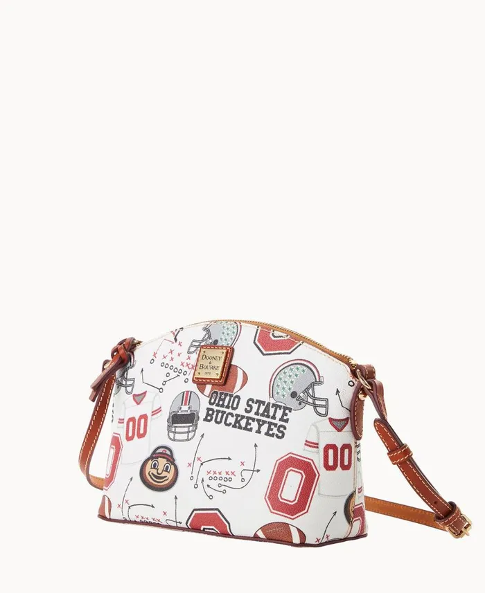 Woman Collegiate Ohio State University Suki Crossbody Ohio State Dooney and Bourke Crossbodies Woman Collegiate Ohio State University Suki Crossbody Ohio State Dooney and Bourke Crossbodies