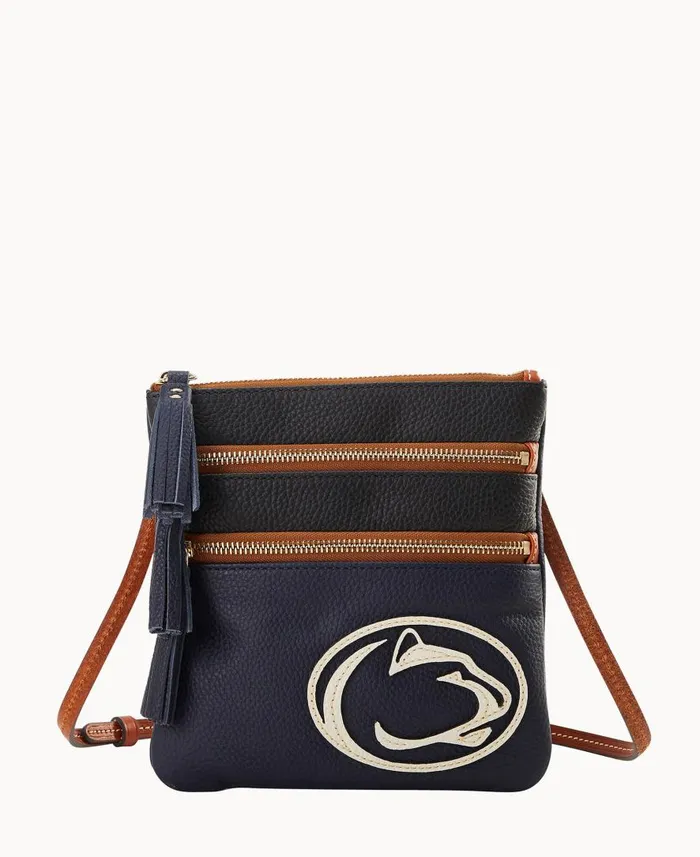 Woman Collegiate Penn State Triple Zip Crossbody Penn State Dooney and Bourke Crossbodies Woman Collegiate Penn State Triple Zip Crossbody Penn State Dooney and Bourke Crossbodies