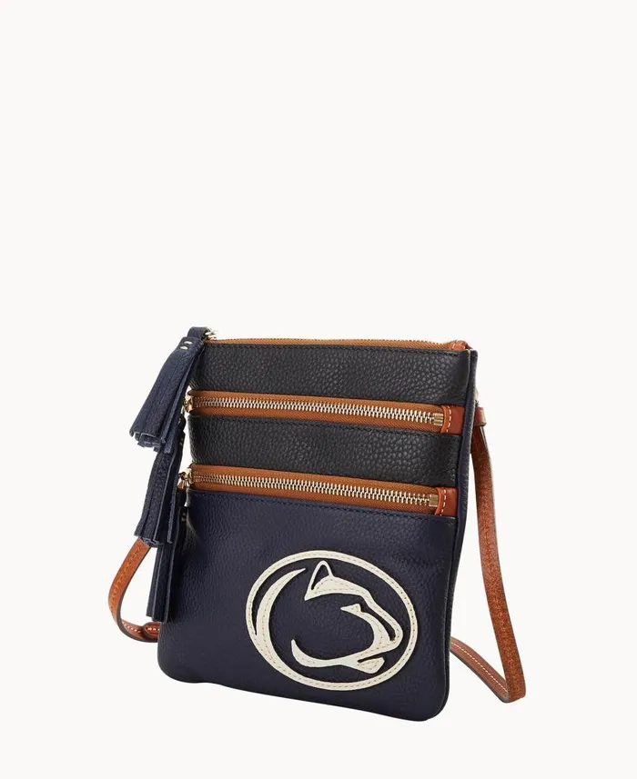Woman Collegiate Penn State Triple Zip Crossbody Penn State Dooney and Bourke Crossbodies Woman Collegiate Penn State Triple Zip Crossbody Penn State Dooney and Bourke Crossbodies