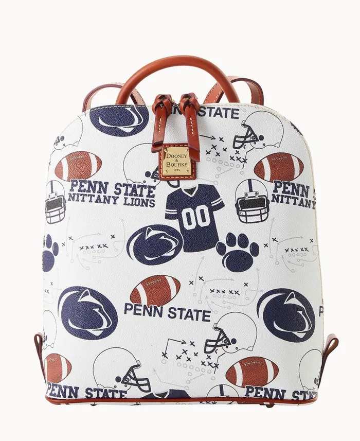 Woman Collegiate Penn State University Zip Pod Backpack Penn State Dooney and Bourke Backpacks