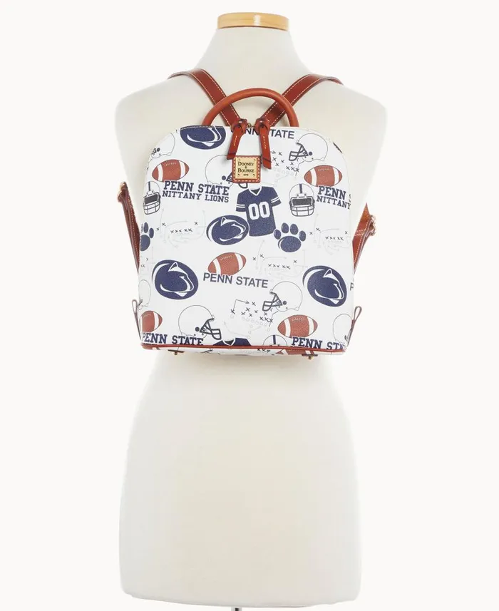 Woman Collegiate Penn State University Zip Pod Backpack Penn State Dooney and Bourke Backpacks Woman Collegiate Penn State University Zip Pod Backpack Penn State Dooney and Bourke Backpacks