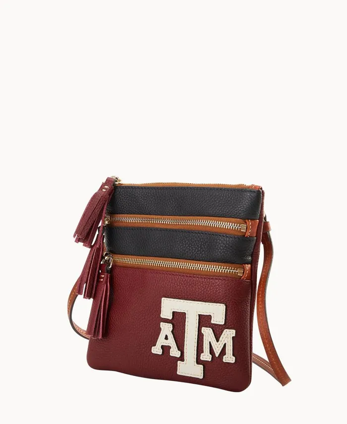 Woman Collegiate Texas Achr38M Triple Zip Crossbody Texas Aandm Dooney and Bourke Crossbodies Woman Collegiate Texas Achr38M Triple Zip Crossbody Texas Aandm Dooney and Bourke Crossbodies