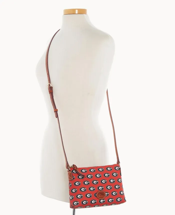 Woman Collegiate University Of Georgia Crossbody Pouchette University Of Georgi Dooney and Bourke Crossbodies