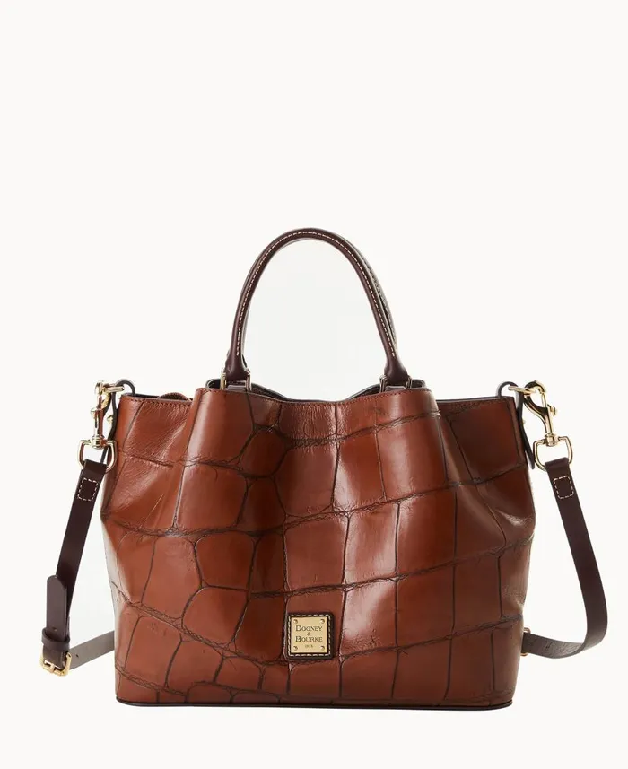 Woman Denison Barlow Cognac Dooney and Bourke Satchels
