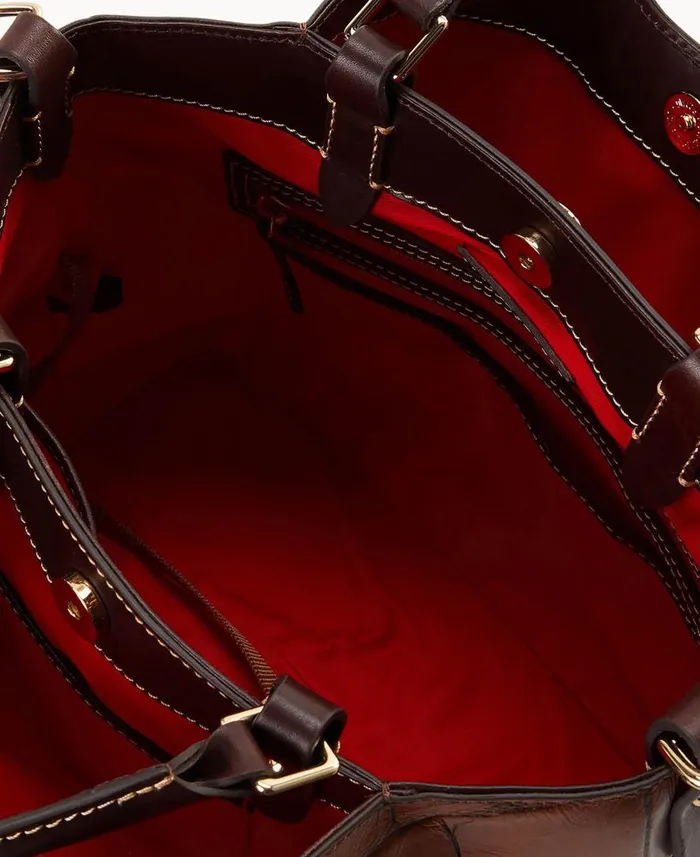 Woman Denison Barlow Cognac Dooney and Bourke Satchels Woman Denison Barlow Cognac Dooney and Bourke Satchels