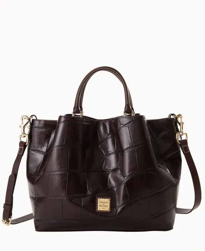 Woman Denison Large Barlow Espresso Dooney and Bourke Satchels
