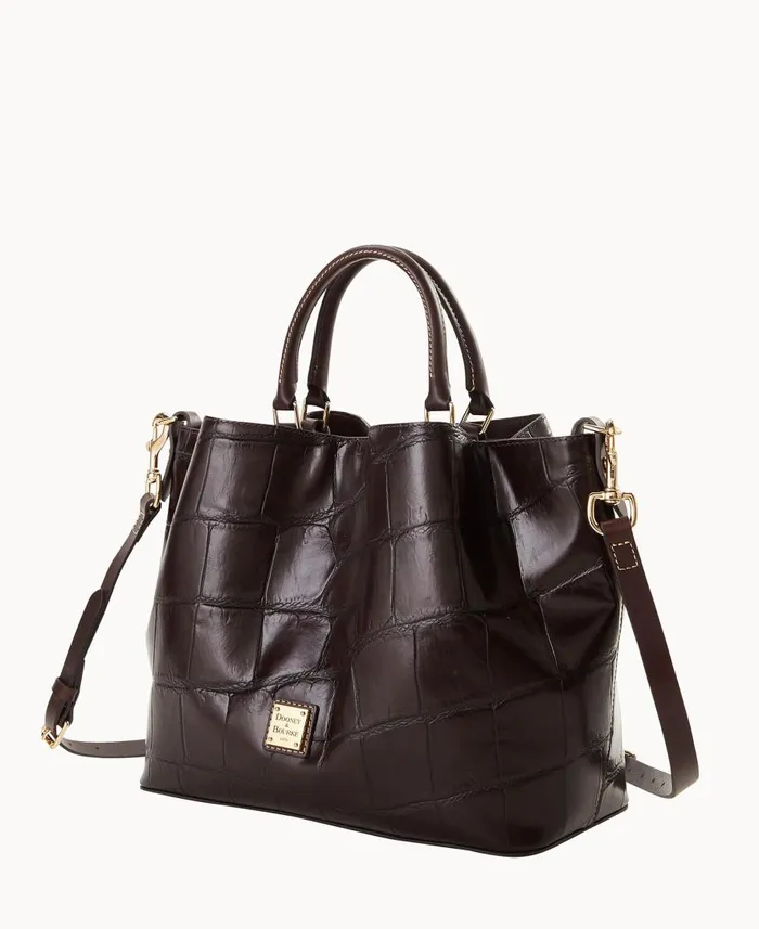 Woman Denison Large Barlow Espresso Dooney and Bourke Satchels Woman Denison Large Barlow Espresso Dooney and Bourke Satchels