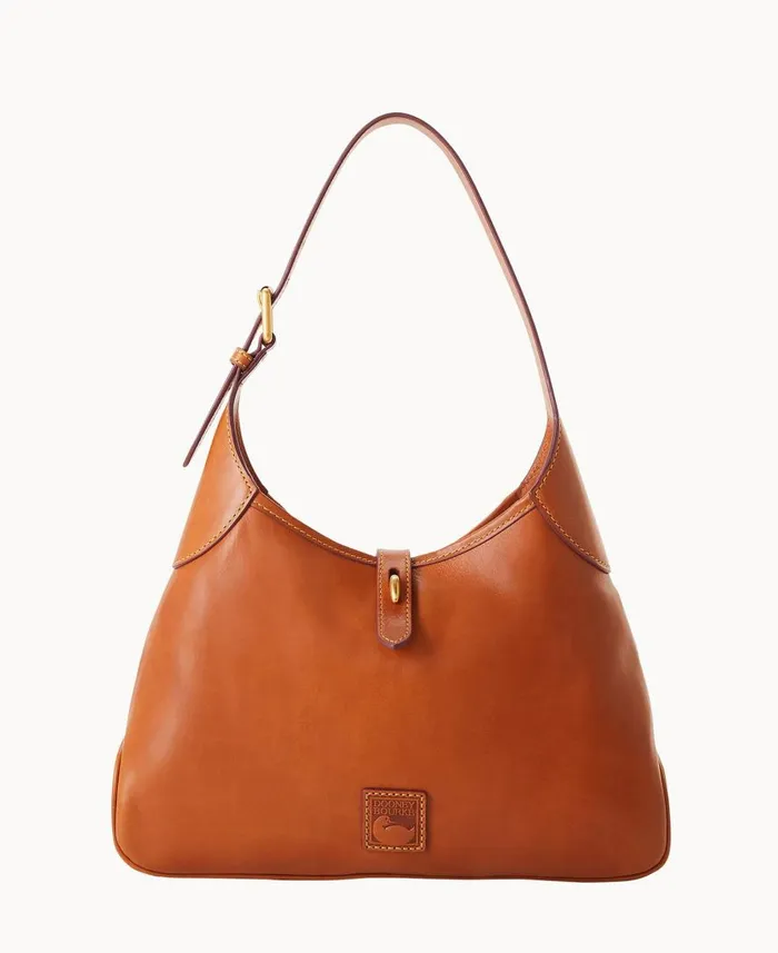 Woman Florentine Crescent Hobo Natural Dooney and Bourke Shoulder Bags