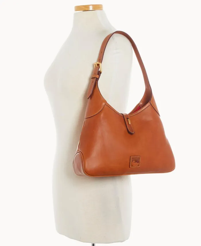 Woman Florentine Crescent Hobo Natural Dooney and Bourke Shoulder Bags Woman Florentine Crescent Hobo Natural Dooney and Bourke Shoulder Bags