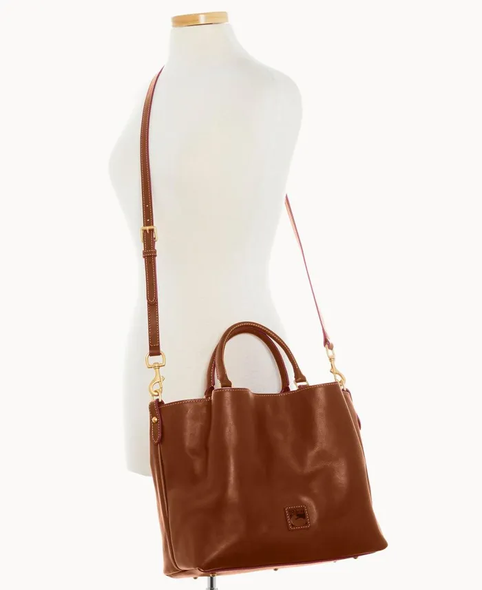 Woman Florentine Large Barlow Chestnut Dooney and Bourke Satchels Woman Florentine Large Barlow Chestnut Dooney and Bourke Satchels