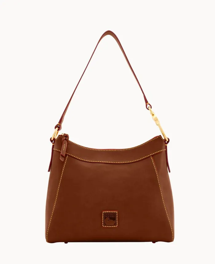 Woman Florentine Large Cassidy Hobo Chestnut Dooney and Bourke Shoulder Bags