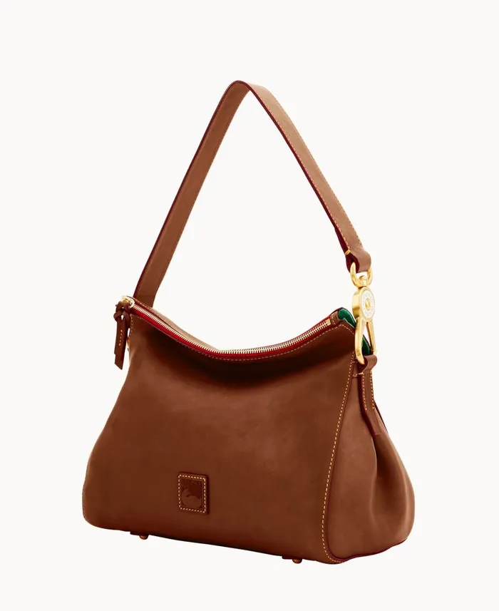 Woman Florentine Laurel Hobo Chestnut Dooney and Bourke Shoulder Bags Woman Florentine Laurel Hobo Chestnut Dooney and Bourke Shoulder Bags