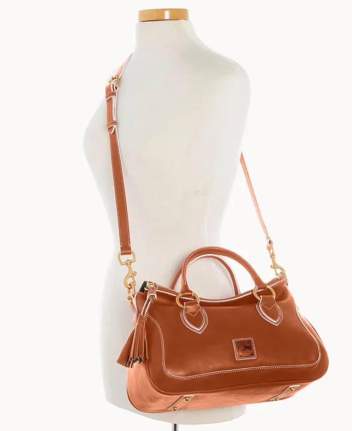 Woman Florentine Medium Satchel Natural Dooney and Bourke Satchels Woman Florentine Medium Satchel Natural Dooney and Bourke Satchels