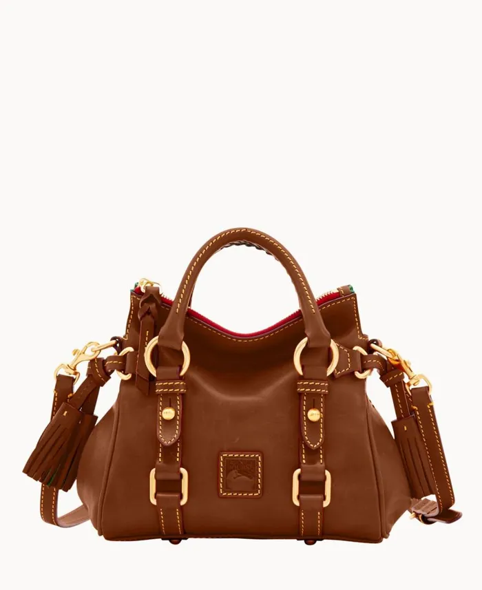 Woman Florentine Nano Satchel Chestnut Dooney and Bourke Satchels