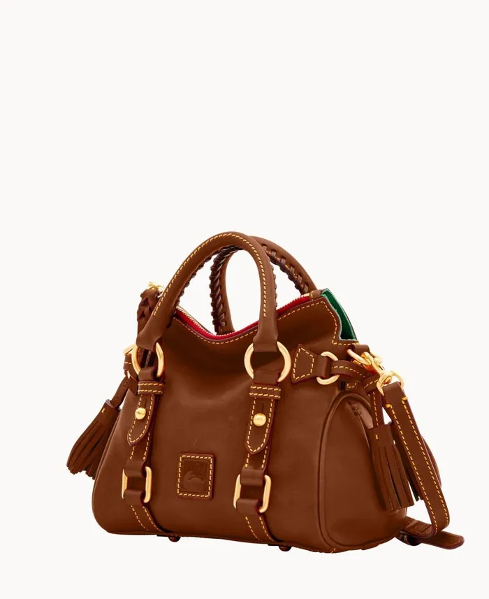 Woman Florentine Nano Satchel Chestnut Dooney and Bourke Satchels Woman Florentine Nano Satchel Chestnut Dooney and Bourke Satchels