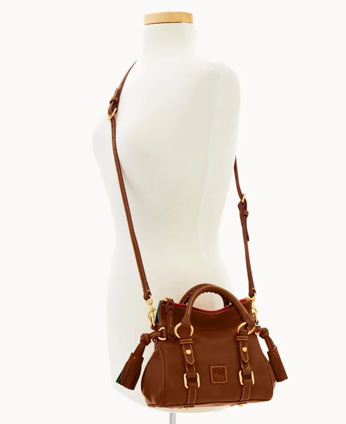 Woman Florentine Nano Satchel Chestnut Dooney and Bourke Satchels Woman Florentine Nano Satchel Chestnut Dooney and Bourke Satchels