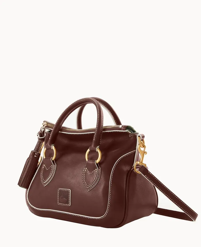 Woman Florentine Small Satchel Chestnut Dooney and Bourke Satchels Woman Florentine Small Satchel Chestnut Dooney and Bourke Satchels