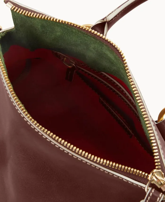 Woman Florentine Small Satchel Chestnut Dooney and Bourke Satchels Woman Florentine Small Satchel Chestnut Dooney and Bourke Satchels