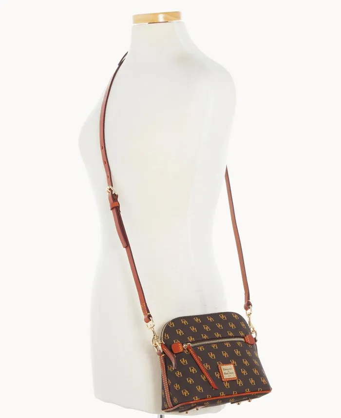 Woman Gretta Domed Crossbody Brown Tmoro Dooney and Bourke Crossbodies Woman Gretta Domed Crossbody Brown Tmoro Dooney and Bourke Crossbodies