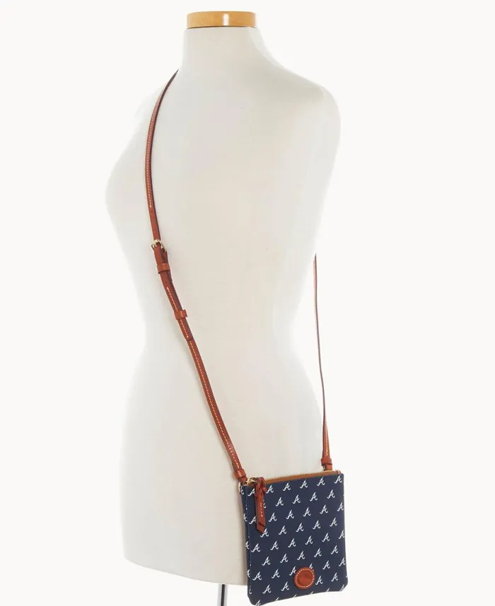 Woman MLB Braves Small North South Top Zip Crossbody Braves Dooney and Bourke Crossbodies Woman MLB Braves Small North South Top Zip Crossbody Braves Dooney and Bourke Crossbodies