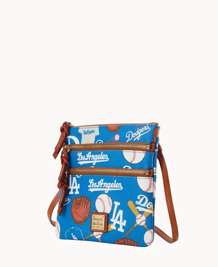 Woman MLB Dodgers N S Triple Zip Crossbody Dodgers Dooney and Bourke Crossbodies Woman MLB Dodgers N S Triple Zip Crossbody Dodgers Dooney and Bourke Crossbodies