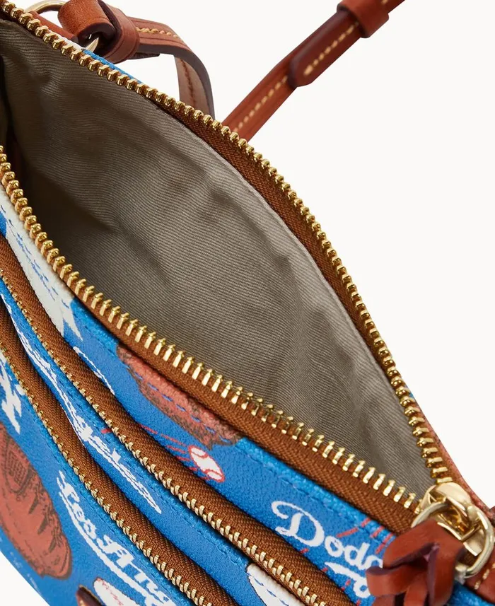 Woman MLB Dodgers N S Triple Zip Crossbody Dodgers Dooney and Bourke Crossbodies Woman MLB Dodgers N S Triple Zip Crossbody Dodgers Dooney and Bourke Crossbodies