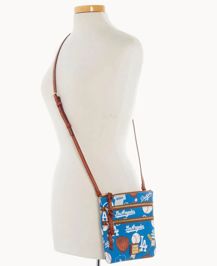 Woman MLB Dodgers N S Triple Zip Crossbody Dodgers Dooney and Bourke Crossbodies Woman MLB Dodgers N S Triple Zip Crossbody Dodgers Dooney and Bourke Crossbodies