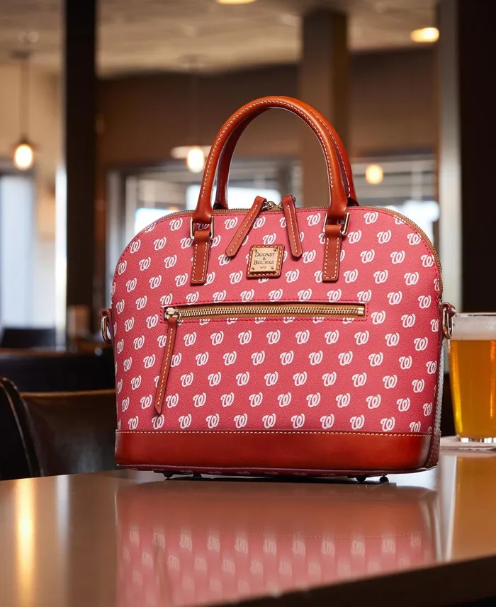 Woman MLB Nationals Domed Zip Satchel Nationals Dooney and Bourke Satchels Woman MLB Nationals Domed Zip Satchel Nationals Dooney and Bourke Satchels
