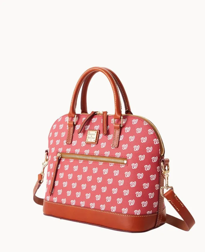 Woman MLB Nationals Domed Zip Satchel Nationals Dooney and Bourke Satchels Woman MLB Nationals Domed Zip Satchel Nationals Dooney and Bourke Satchels