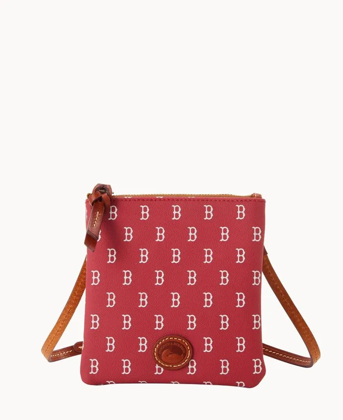 Woman MLB Red Sox Small North South Top Zip Crossbody Red Sox Dooney and Bourke Crossbodies