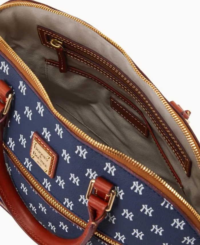 Woman MLB Yankees Domed Zip Satchel Yankees Dooney and Bourke Satchels Woman MLB Yankees Domed Zip Satchel Yankees Dooney and Bourke Satchels