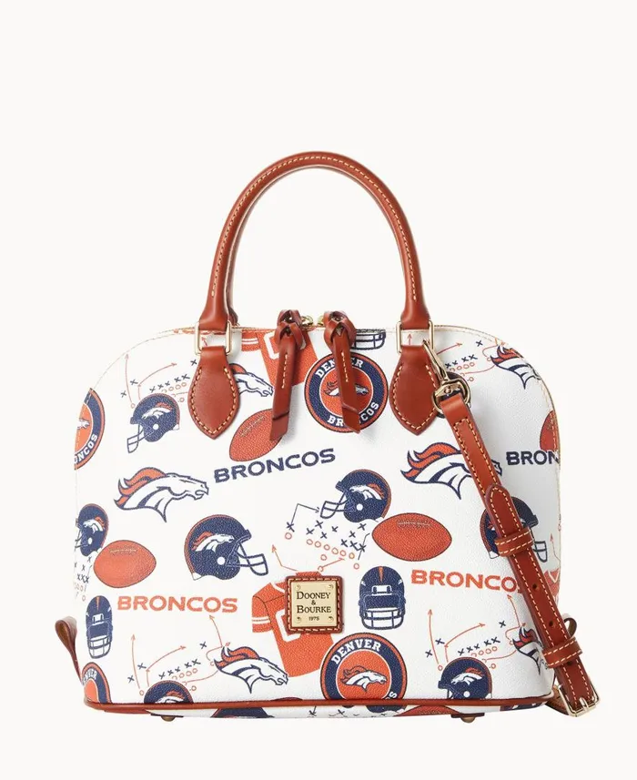Woman NFL Broncos Zip Zip Satchel Broncos Dooney and Bourke Satchels