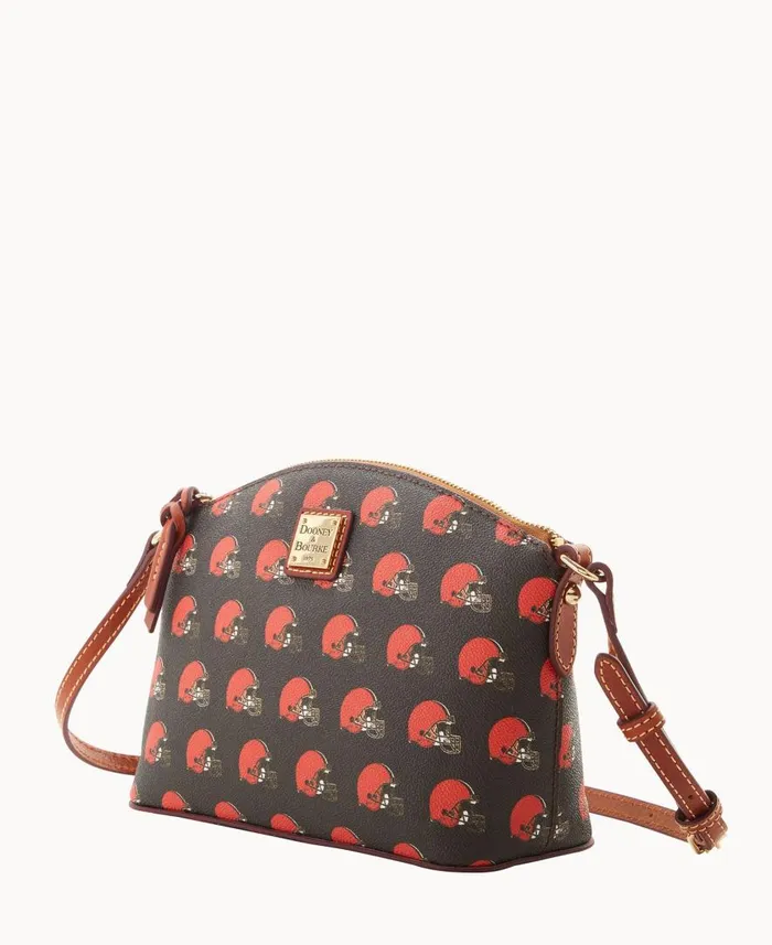 Woman NFL Browns Suki Crossbody Med Wristlet Browns Dooney and Bourke Crossbodies Woman NFL Browns Suki Crossbody Med Wristlet Browns Dooney and Bourke Crossbodies