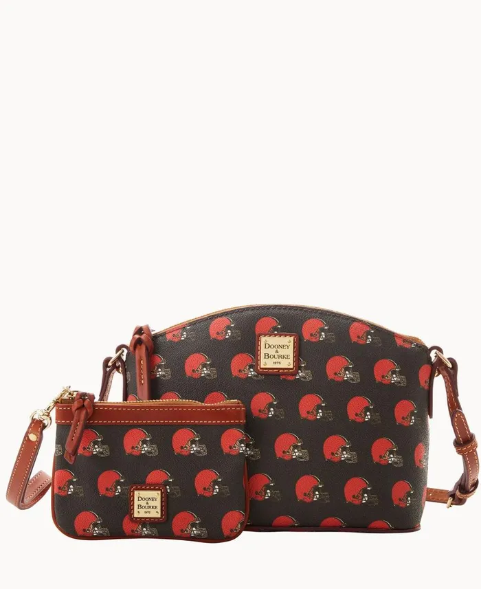 Woman NFL Browns Suki Crossbody Med Wristlet Browns Dooney and Bourke Crossbodies Woman NFL Browns Suki Crossbody Med Wristlet Browns Dooney and Bourke Crossbodies